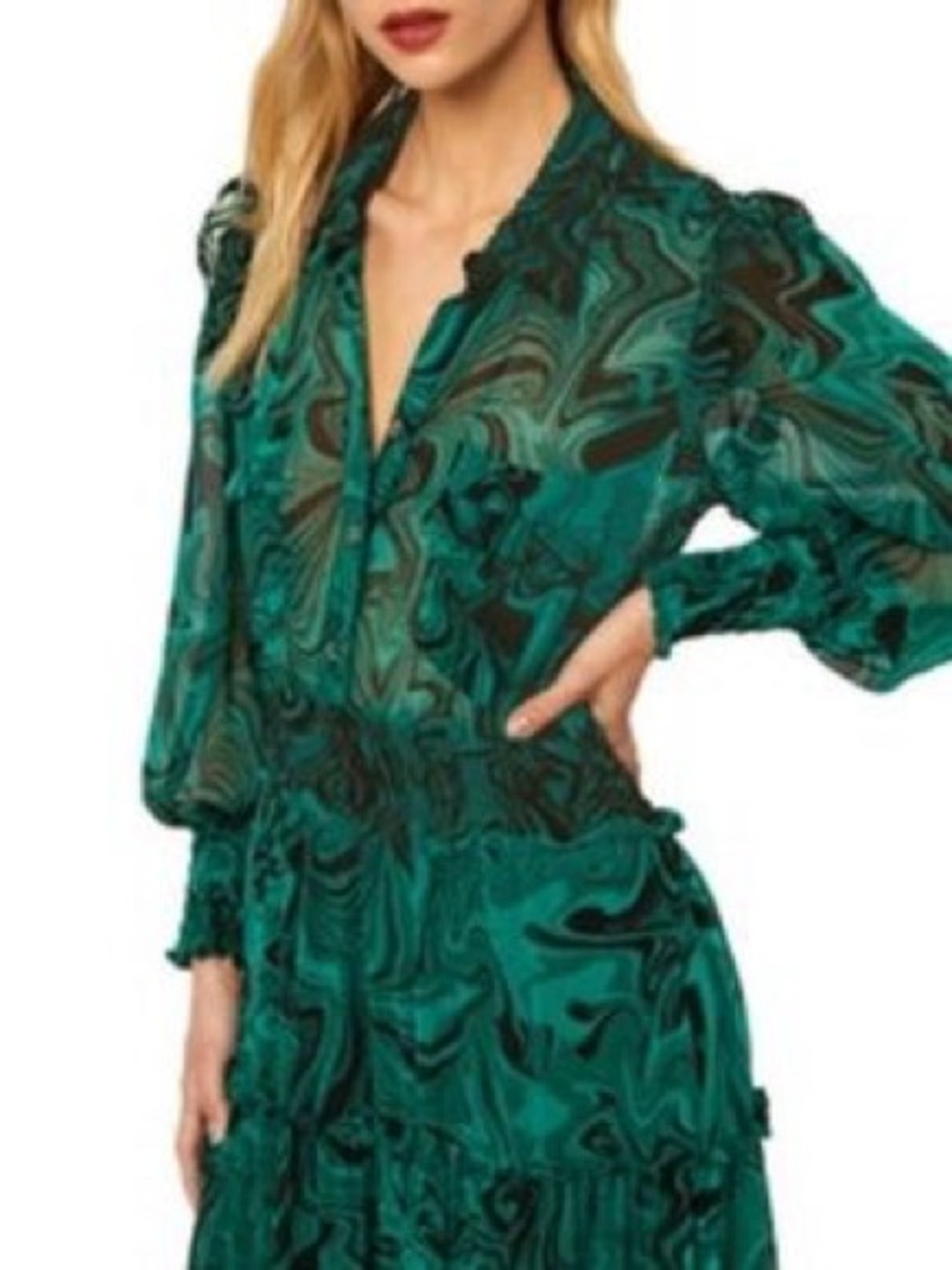 Misa Malachite Dress Sz S